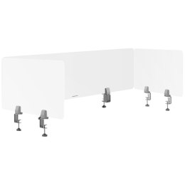 Ścianka przegroda działowa biurkowa panel akrylowy trójstronny 3 szt. FROMM&STARCK