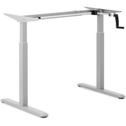 Stelaż rama biurka z ręczną regulacją wysokości 73-124 cm do 70 kg SZARY FROMM&STARCK