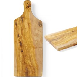 Deska do serwowania z drewna oliwnego z uchwytem 600 x 200 x 18 mm - Hendi 505267 Hendi