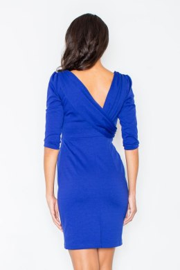 Sukienka Rachela M082 Niebieska Szafirowy XL