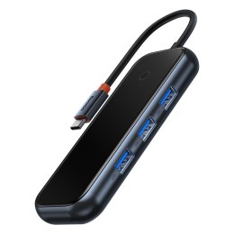 AcmeJoy HUB 4-portowy USB-C 3xUSB 3.0 ciemnoszary BASEUS