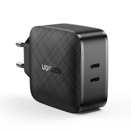 Ładowarka sieciowa 2x USB-C 66W Power Delivery 3.0 Quick Charge 4.0 - czarny UGREEN
