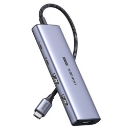 Stacja dokująca HUB USB-C - HDMI / 2x USB C / 2x USB-A Ugreen CM500 - szary UGREEN