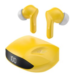 Dokanałowe słuchawki bezprzewodowe TWS Bluetooth 5.2 żółty DUDAO