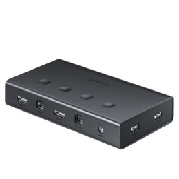 Przełącznik KVM Keyboard Video Mouse 4x HDMI 4x USB 4x USB-B czarny UGREEN