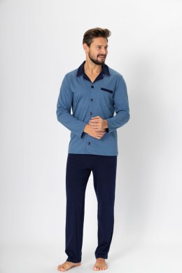 Piżama Norbert 670 Jeans-Granatowy Jeans-Granatowy XL