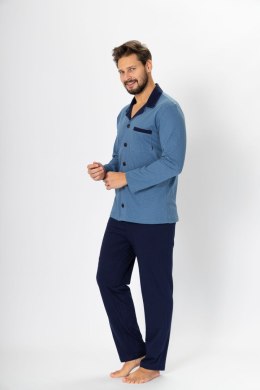 Piżama Norbert 670 Jeans-Granatowy Jeans-Granatowy XL