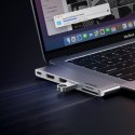 Rozdzielacz portów HUB MacBook Air Pro 2x USB-C HDMI 2x USB 3.0 SD TF PD szary UGREEN