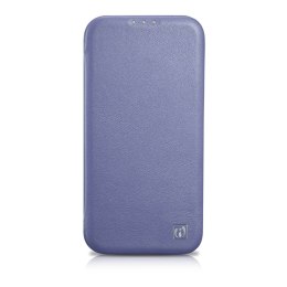 Skórzane etui iPhone 14 z klapką magnetyczne MagSafe CE Premium Leather jasno fioletowy ICARER