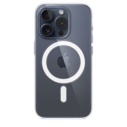 Oryginalne Etui silikonowe Apple do iPhone 15 Pro Max Clear Case MagSafe przezroczyste Apple