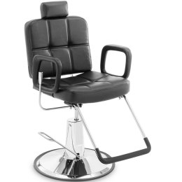 Fotel fryzjerski barberski kosmetyczny z zagłówkiem i podnóżkiem Physa KESWICK - czarny Physa