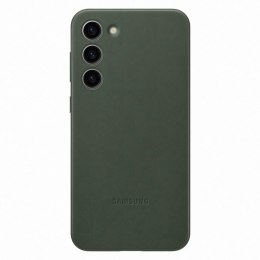 Etui pokrowiec z naturalnej skóry Samsung Galaxy S23+ Leather Cover zielone SAMSUNG