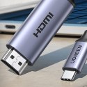 Kabel przewód przejściówka USB-C - HDMI 2.1 8K 60Hz 1.5m szary UGREEN