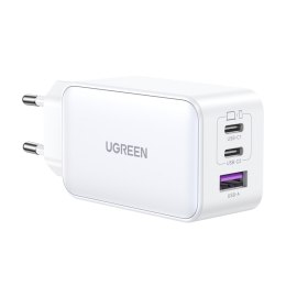 Szybka ładowarka sieciowa GaN 65W USB-A / 2x USB-C biała UGREEN
