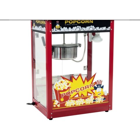 Barowa maszyna do popcornu z czarnym daszkiem Royal Catering Barowa maszyna do popcornu z czarnym daszkiem Royal Catering