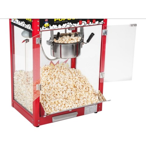 Barowa maszyna do popcornu z czarnym daszkiem Royal Catering Barowa maszyna do popcornu z czarnym daszkiem Royal Catering