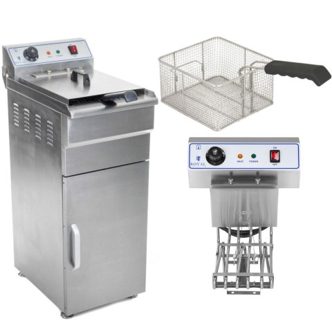 Frytkownica wolnostojąca elektryczna na szafce 400V 16L Royal Catering Frytkownica wolnostojąca elektryczna na szafce 400V 16L Royal Catering