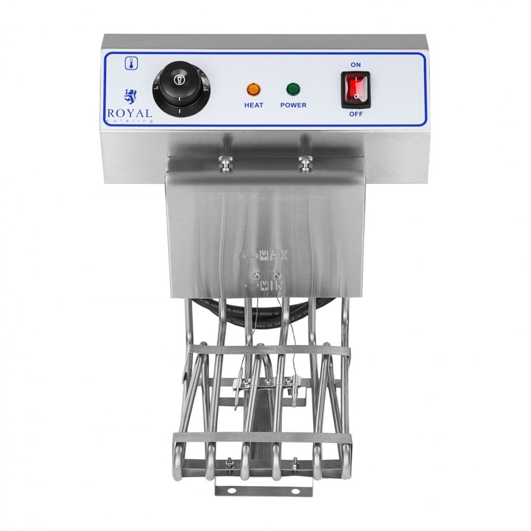 Frytownica podwójna dwukomorowa z kranami 400V - 2x10L Royal Catering Frytownica podwójna dwukomorowa z kranami 400V - 2x10L Royal Catering