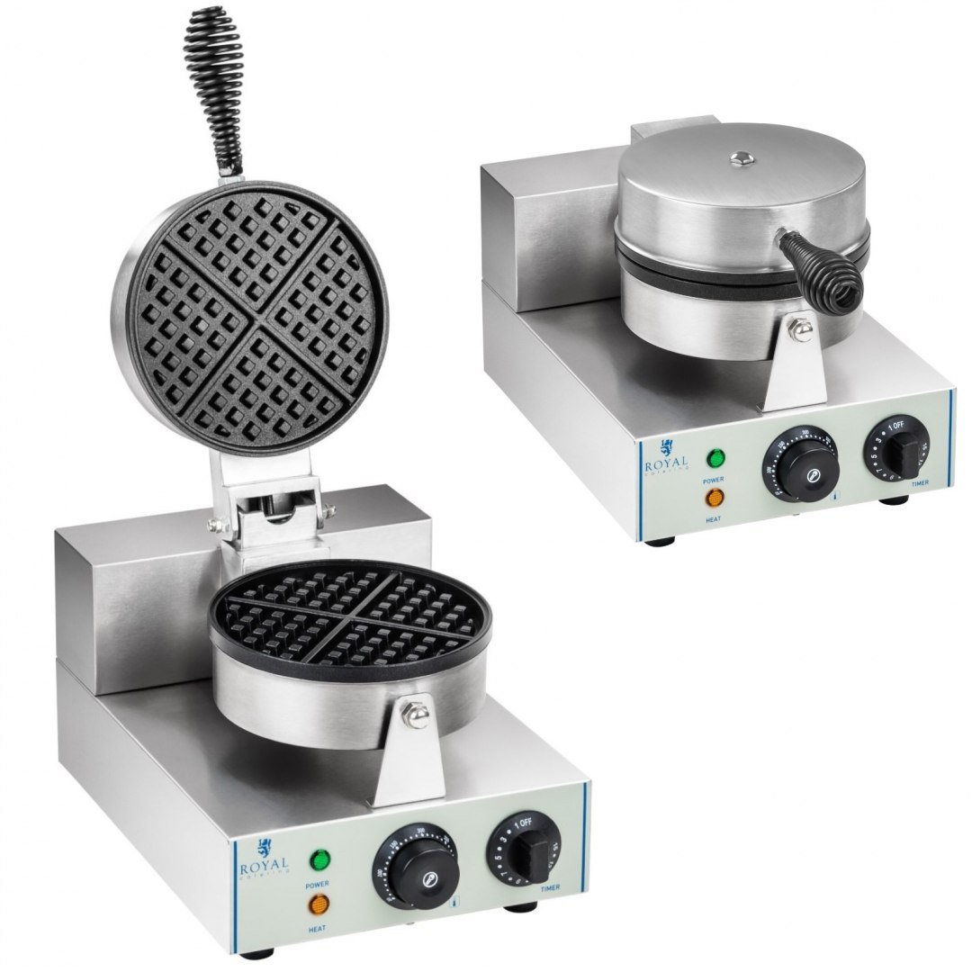 Gofrownica okrągła pojedyncza TEFLON gofr o średnicy 18,5cm Royal Catering Gofrownica okrągła pojedyncza TEFLON gofr o średnicy 18,5cm Royal Catering