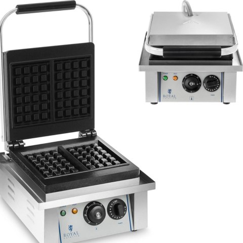 Gofrownica prostokątna na 2 gofry belgijskie Royal Catering Gofrownica prostokątna na 2 gofry belgijskie Royal Catering