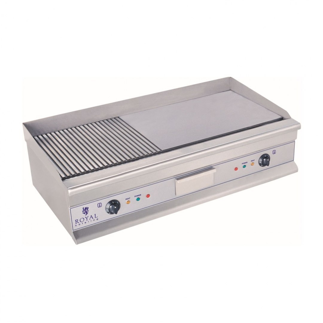 Grill elektryczny 230V podwójny duży ryflowany 100cm Royal Catering Grill elektryczny 230V podwójny duży ryflowany 100cm Royal Catering