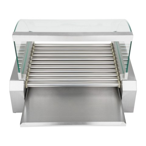 Grill rolkowy z pokrywą roller grill podgrzewacz do parówek 11 rolek Royal Catering Grill rolkowy z pokrywą roller grill podgrzewacz do parówek 11 rolek Royal Catering