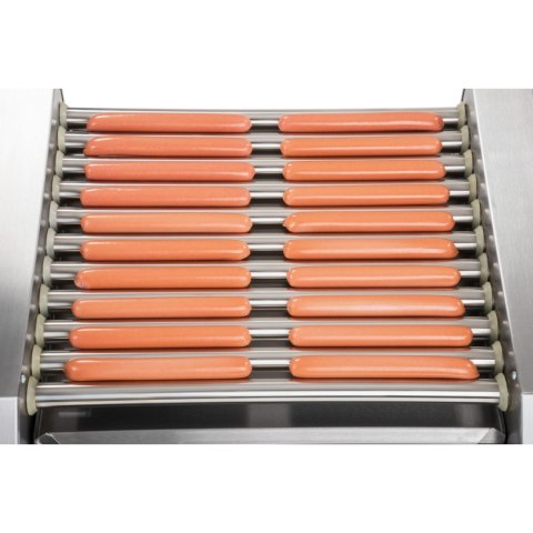 Grill rolkowy z pokrywą roller grill podgrzewacz do parówek 11 rolek Royal Catering Grill rolkowy z pokrywą roller grill podgrzewacz do parówek 11 rolek Royal Catering