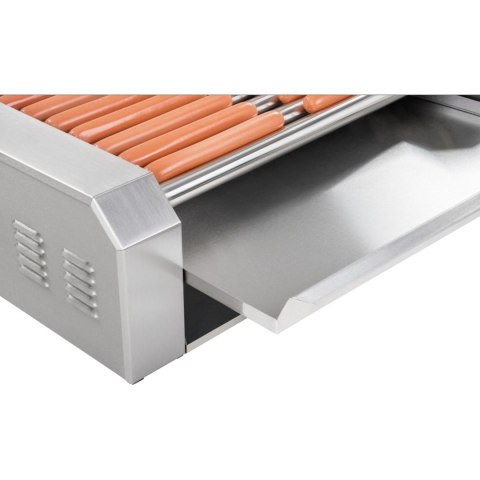 Grill rolkowy z pokrywą roller grill podgrzewacz do parówek 11 rolek Royal Catering Grill rolkowy z pokrywą roller grill podgrzewacz do parówek 11 rolek Royal Catering