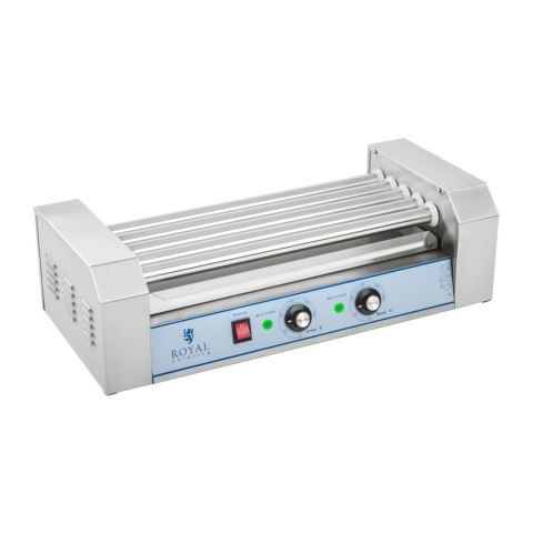 Grill rolkowy z pokrywą roller grill podgrzewacz do parówek 5 rolek Royal Catering Grill rolkowy z pokrywą roller grill podgrzewacz do parówek 5 rolek Royal Catering