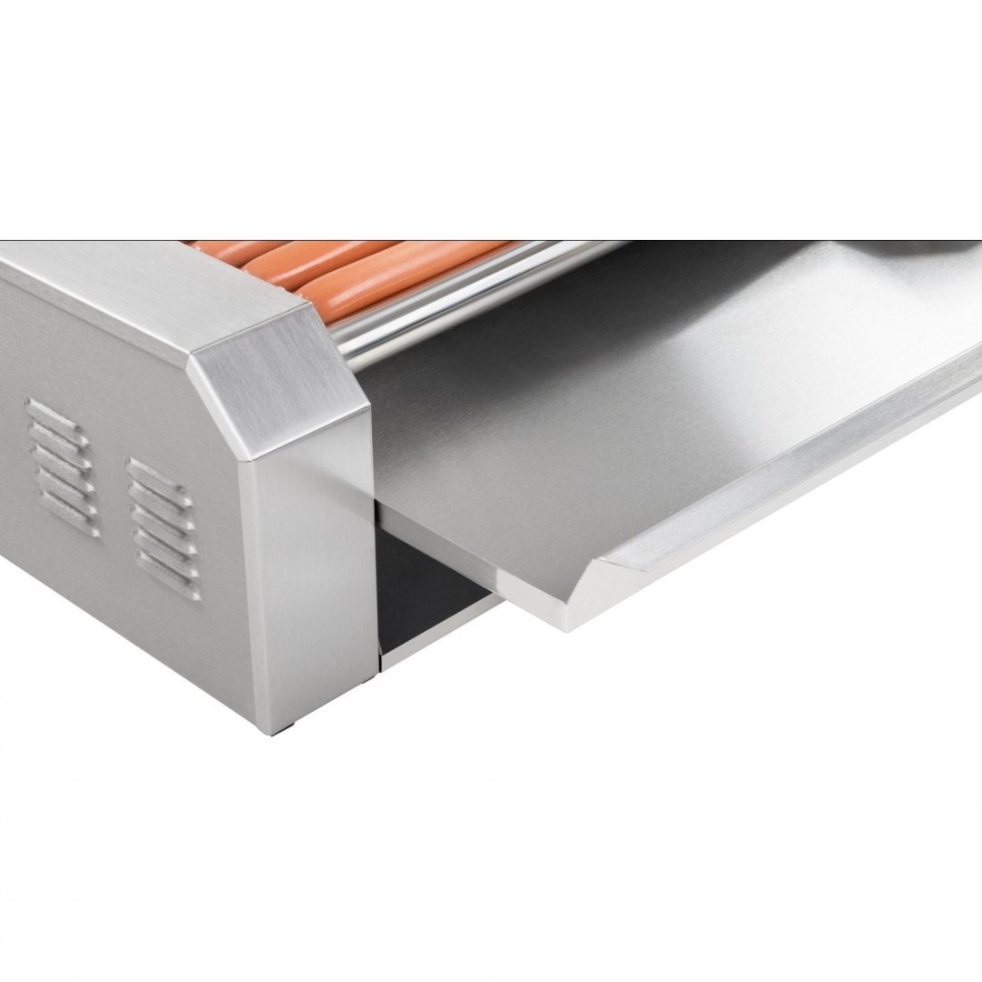 Grill rolkowy z pokrywą roller grill podgrzewacz do parówek 7 rolek Royal Catering Grill rolkowy z pokrywą roller grill podgrzewacz do parówek 7 rolek Royal Catering