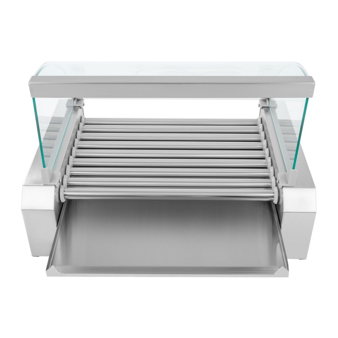 Grill rolkowy z pokrywą roller grill podgrzewacz do parówek 9 rolek Royal Catering Grill rolkowy z pokrywą roller grill podgrzewacz do parówek 9 rolek Royal Catering