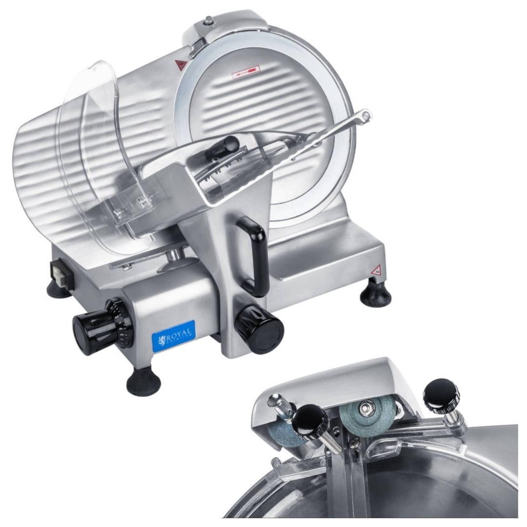 Krajalnica elektryczna do sklepu wędliny i ser PRO 250mm Royal Catering Krajalnica elektryczna do sklepu wędliny i ser PRO 250mm Royal Catering