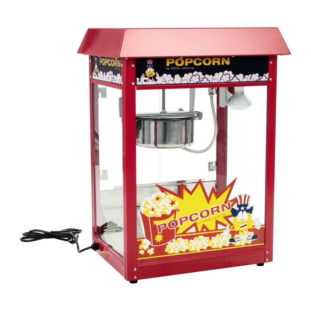 Mobilna maszyna do popcornu z wózkiem na kółkach Royal Catering Mobilna maszyna do popcornu z wózkiem na kółkach Royal Catering