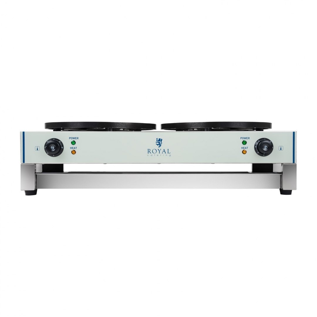 Naleśnikarka podwójna 2 płyty okrągłe śr. 40cm Royal Catering Naleśnikarka podwójna 2 płyty okrągłe śr. 40cm Royal Catering