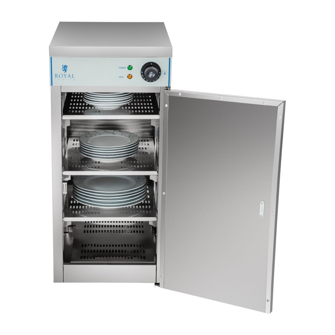 Podgrzewacz do talerzy HoReCa szafka grzewcza z kółkami 53x35x76,5cm Royal Catering Podgrzewacz do talerzy HoReCa szafka grzewcza z kółkami 53x35x76,5cm Royal Catering