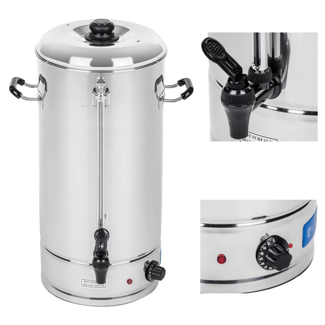 Podgrzewacz ze stali nierdzewnej warnik do wody wina piwa 16,5L Royal Catering Podgrzewacz ze stali nierdzewnej warnik do wody wina piwa 16,5L Royal Catering