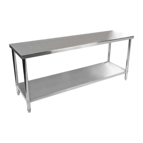 Stół do kuchni blat roboczy stal nierdzewna dolną półka 200x60cm Royal Catering Stół do kuchni blat roboczy stal nierdzewna dolną półka 200x60cm Royal Catering