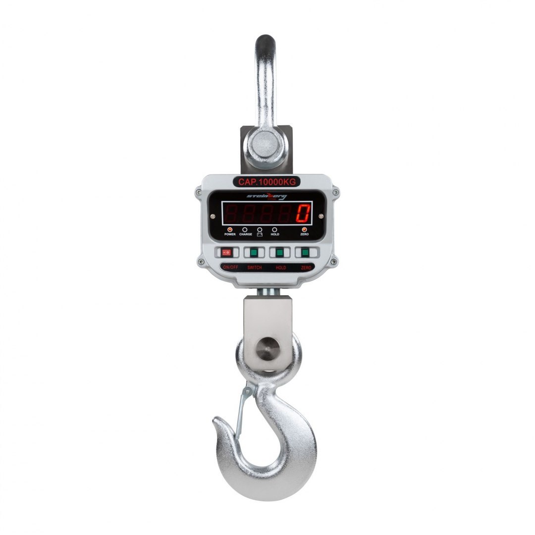 Waga hakowa podwieszana do dźwigu lub suwnicy do 10 Ton - LED Steinberg Systems Waga hakowa podwieszana do dźwigu lub suwnicy do 10 Ton - LED Steinberg Systems