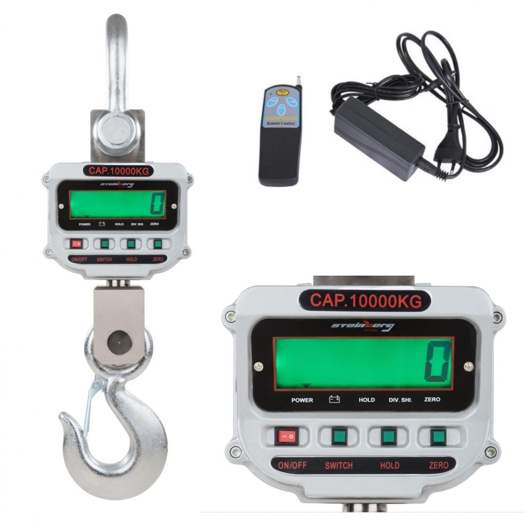 Waga hakowa podwieszana przemysłowa do dźwigu lub suwnicy do 10 Ton - LCD Steinberg Systems Waga hakowa podwieszana przemysłowa do dźwigu lub suwnicy do 10 Ton - LCD Steinberg Systems