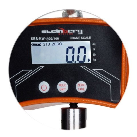 Waga hakowa podwieszana rolnicza handlowa LCD do 300kg Steinberg Systems Waga hakowa podwieszana rolnicza handlowa LCD do 300kg Steinberg Systems