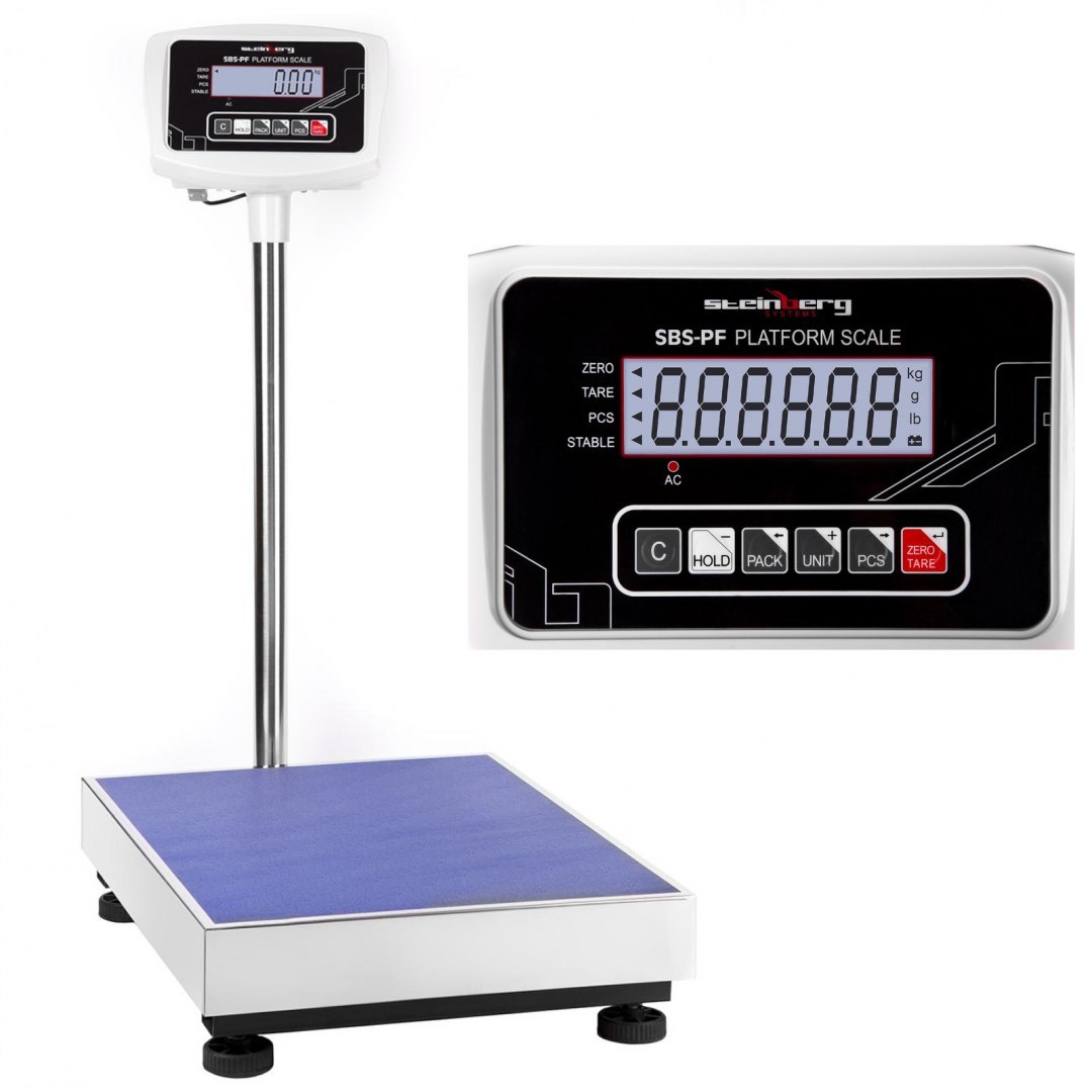 Waga magazynowa platformowa kalkulacyjna SBS-PF-150 LCD do 150kg Steinberg Systems Waga magazynowa platformowa kalkulacyjna SBS-PF-150 LCD do 150kg Steinberg Systems