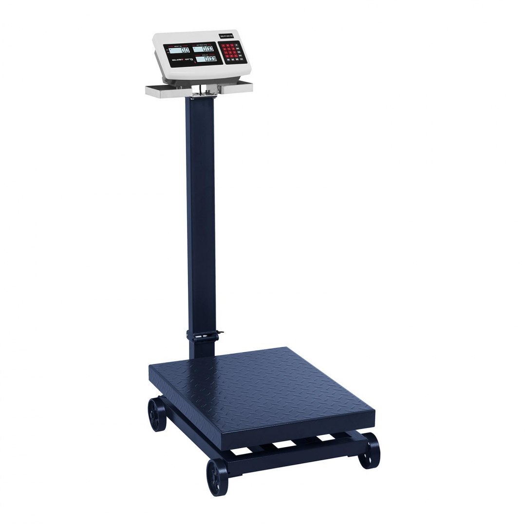 Waga platformowa magazynowa z kółkami SBS-PF-600/100 LCD do 600kg Steinberg Systems Waga platformowa magazynowa z kółkami SBS-PF-600/100 LCD do 600kg Steinberg Systems