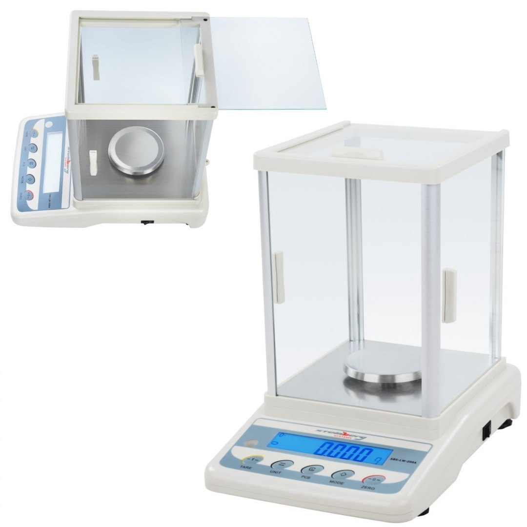 Waga precyzyjna z szafką przecipodmuchową SBS-LW-200A LCD dokł. 0,001g do 200g Steinberg Systems Waga precyzyjna z szafką przecipodmuchową SBS-LW-200A LCD dokł. 0,001g do 200g Steinberg Systems