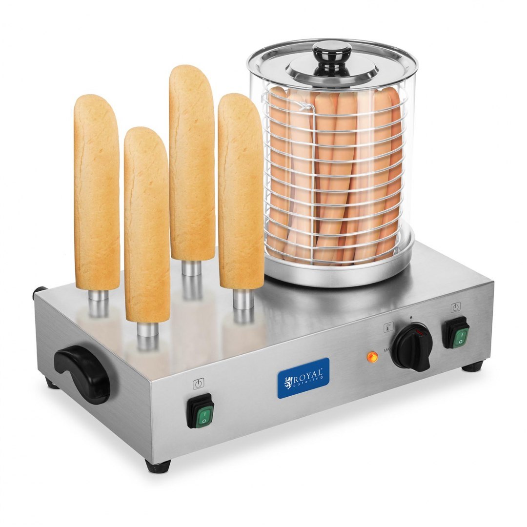 Wodny podgrzewacz do parówek i bułek HOT DOG 2 x 300W Royal Catering Wodny podgrzewacz do parówek i bułek HOT DOG 2 x 300W Royal Catering