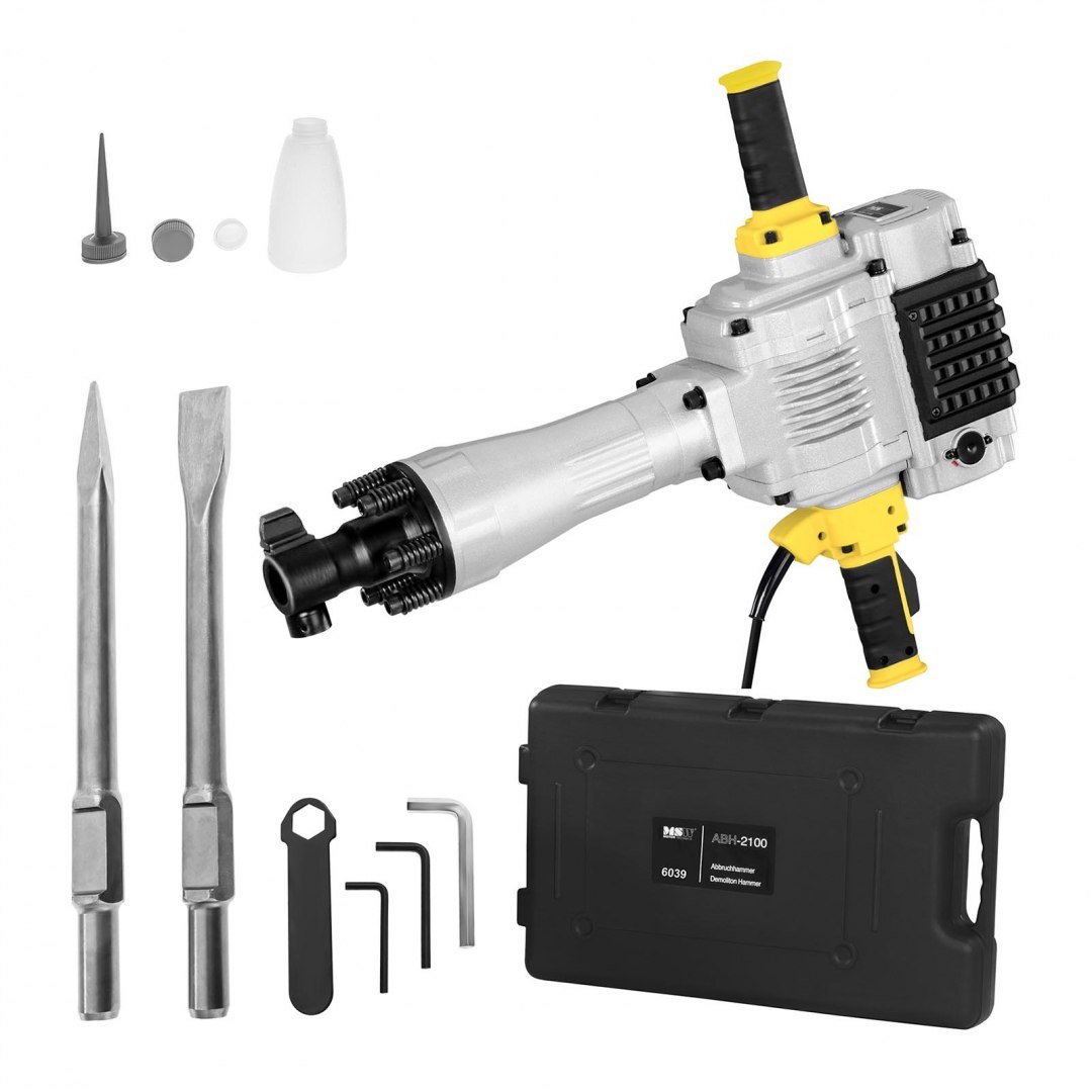 Budowlany młot udarowy wyburzeniowy pneumatyczny MSW SDS-HEX 85J 2100W MSW Budowlany młot udarowy wyburzeniowy pneumatyczny MSW SDS-HEX 85J 2100W MSW