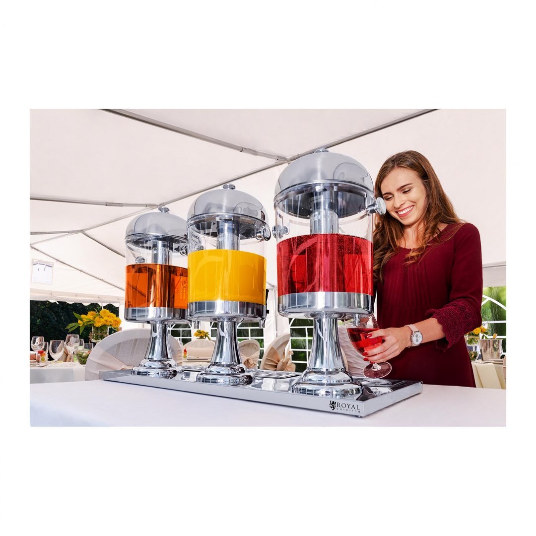 Dyspenser dozownik do napojów chłodzący na lód 3 x 7L Royal Catering Dyspenser dozownik do napojów chłodzący na lód 3 x 7L Royal Catering