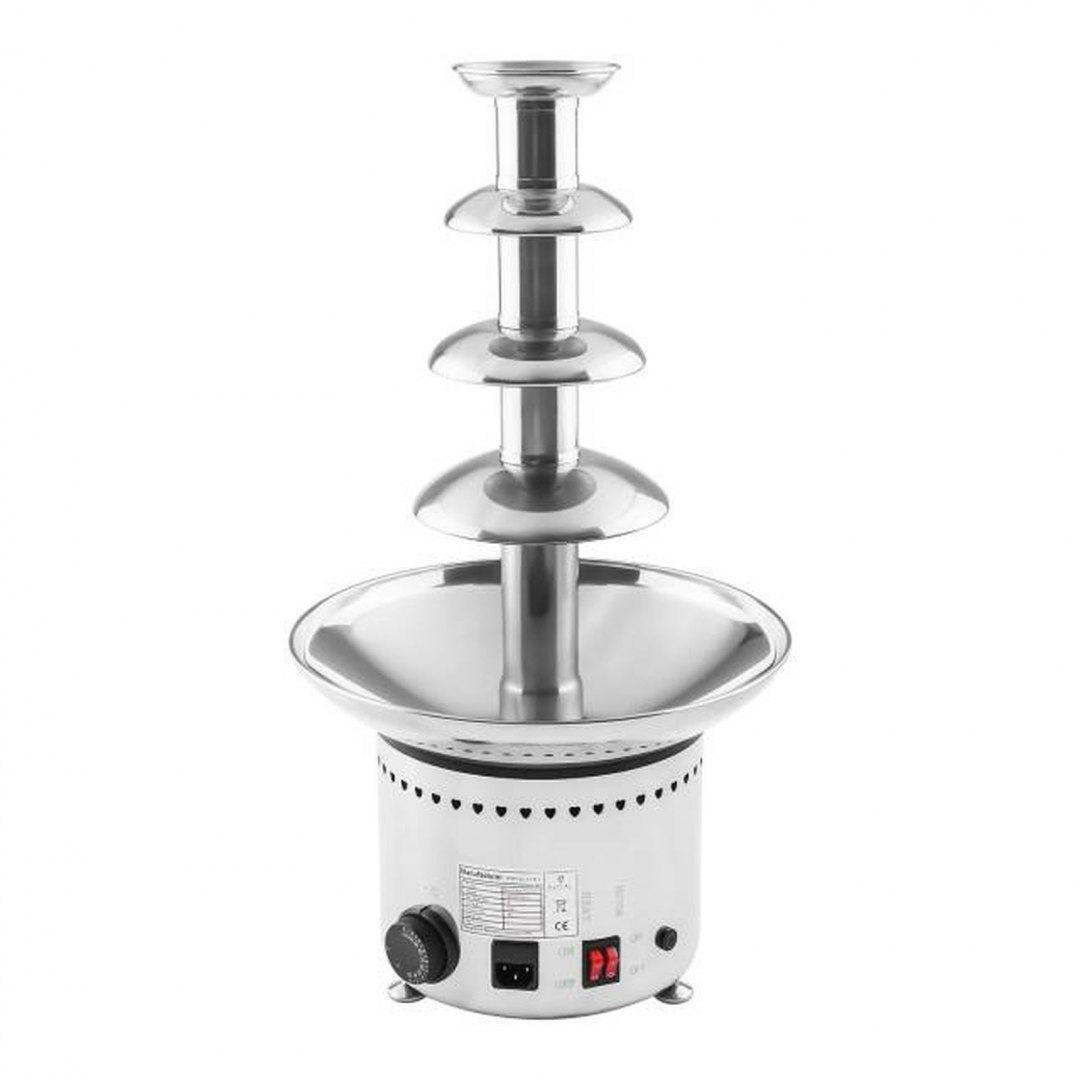 Fontanna do FONDUE z czekolady stalowa 4 piętra 230W Royal Catering Fontanna do FONDUE z czekolady stalowa 4 piętra 230W Royal Catering