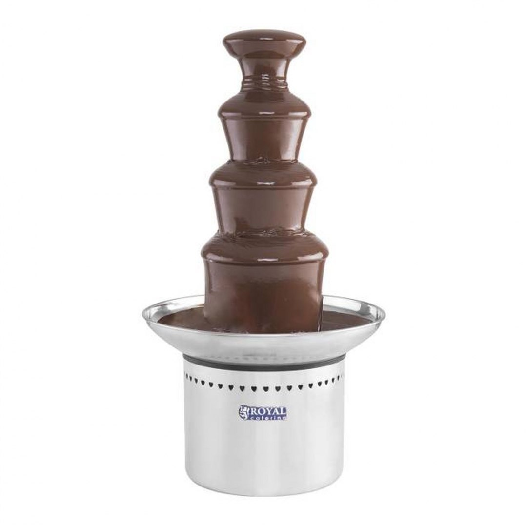 Fontanna do FONDUE z czekolady stalowa 4 piętra 230W Royal Catering Fontanna do FONDUE z czekolady stalowa 4 piętra 230W Royal Catering