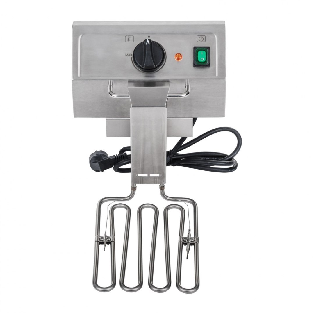 Frytownica elektryczna podwójna z kranami spustowymi termostat EGO 2x8L Royal Catering Frytownica elektryczna podwójna z kranami spustowymi termostat EGO 2x8L Royal Catering