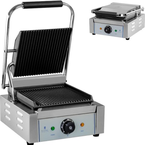 Grill kontaktowy opiekacz ryflowany Royal Catering Royal Catering Grill kontaktowy opiekacz ryflowany Royal Catering Royal Catering
